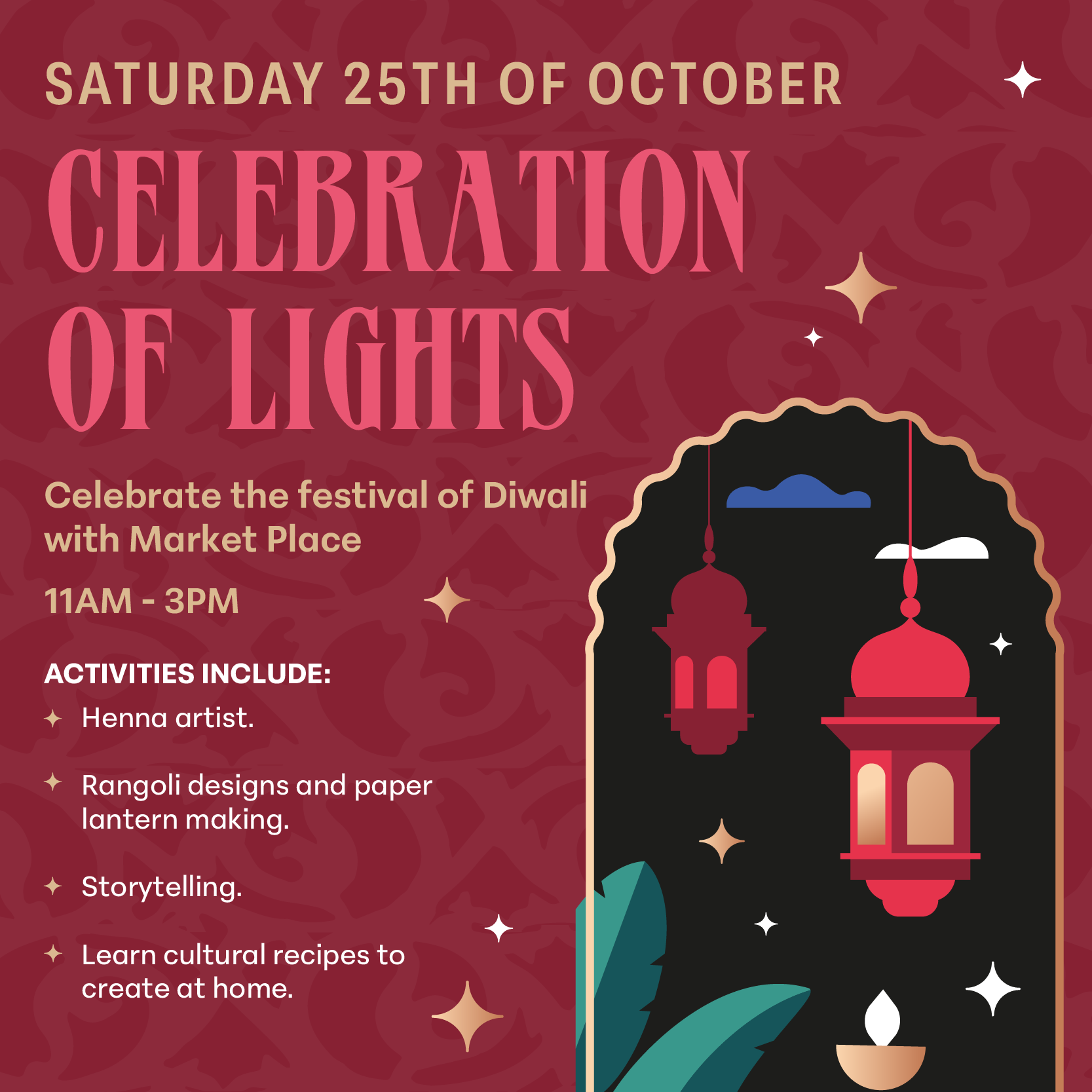 diwali event graphic