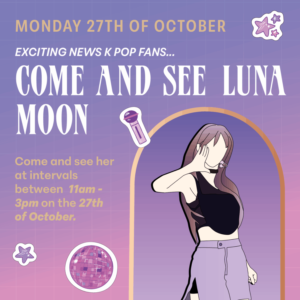 Meet K-Pop Star Luna Moon! event graphic